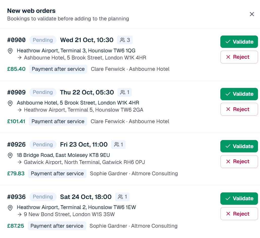 Simplify reservations for your regular customers.