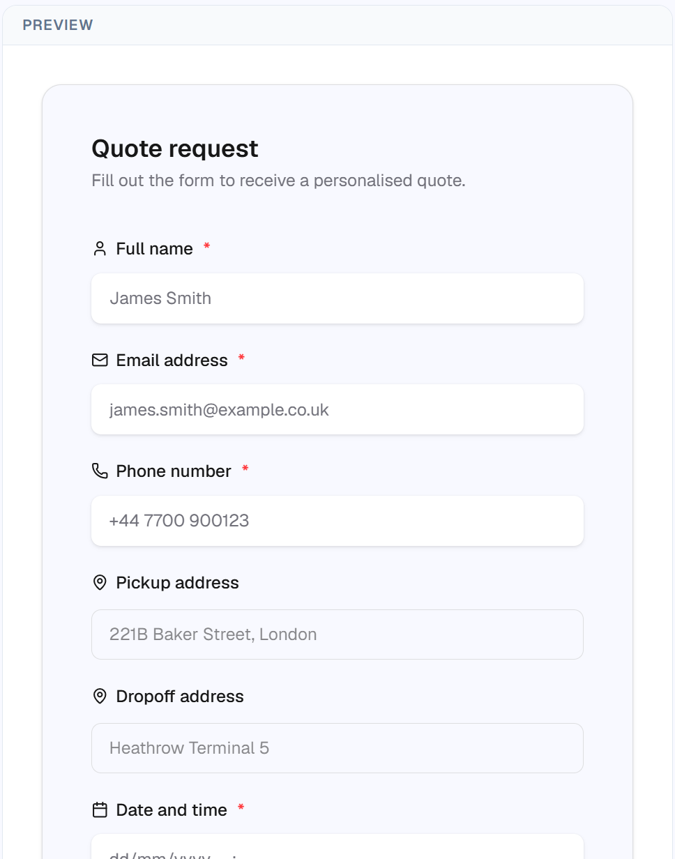 Turn an enquiry into a prepared booking
