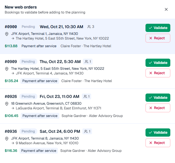 Simplify reservations for your regular customers.